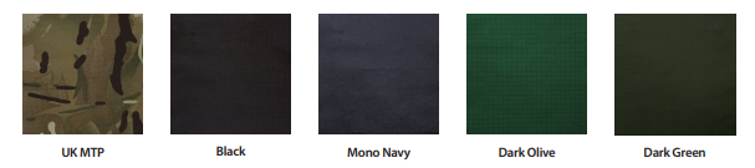 EXOSKIN standard patterns and colors